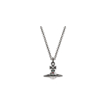 Vivienne Westwood V&auml;ike Orb Keskmine Kolmem&otilde;&otilde;tmeline Saturni Ripatsiga Kaelakee Naiste kaelakee Must Messing 63020097S001 Box