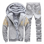 Ramidos meeste kapuuts, talve soe fliis lukuga kampsun jakk Outwear mantel top p&uuml;ksid komplektid M