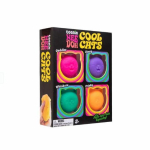 Uus Teenie Nee Doh Cool Cats 4-pakk Armsad Mini Kassi Fidget M&auml;nguasjad Pehmed Venivad Stressi Leevendavad Sensorilised Pigistatavad M&auml;nguasjad T&auml;iskasvanutele