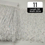 5 meetrit pol&uuml;esterlitrite tutiga pits&auml;&auml;ri 20 cm pits&auml;&auml;ri lind Latinatantsukleidi, lavaeseme, kardina DIY-tarviku jaoks 5 M
