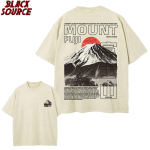 T Mount Fuji T-s&auml;rk Jaapani t&auml;navamood Vintage Jaapani plakatiga T-s&auml;rk Minimalistlik Fuji graafika Unisex puuvillane T-s&auml;rk YK Jaapan M beige