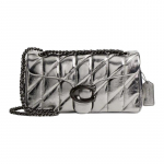COACH Tabby 26 Klassikaline Signature Riistvara Magnetiline Kinnisega Lamba Nahast Crossbody &Otilde;lakott Keskmine Naiste Antratsiit kuld