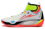 Li Ning 808 2 ULTRA Summutus Libisemisvastane Kulumiskindel K&otilde;rge s&auml;&auml;rega Korvpallijalatsid Meeste Valge Roheline Punane ABAT007-4 45