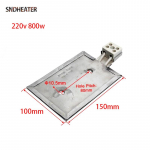 SNDHEATER 100MM 150MM 200MM Elektriline K&uuml;tteplaat 220V 800W 1KW Roostevabast Terasest K&uuml;ttekeha Paneel Pistikuga Ekstruuderile 220V
