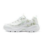 Skechers DLites 1.0 Panda Kingad Lilleline Karu Paks Tald Mugavad Spordi Mood Vabaaja Madal L&otilde;ige Isa Kingad Naiste toss Valge Roheline 150234-WGR 39 white