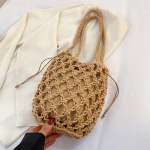 Yogodlnsi v&auml;ikese disainiga &otilde;lgedest kootud kott naistele uus suvine k&otilde;rgekvaliteediline k&auml;ekott Vesi-&auml;mbrikott Westernized Beach Crossbody kott 25x12x20cm khaki