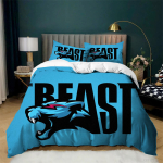 Mr Beast tekikate komplekt Voodipesu komplekt Tekikate V&auml;lk Kerge Kass Pehme 3 osa T&otilde;mblukuga EU Twin(135x200cm)&set
