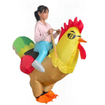 Punane ja Valge Ratsutav Kukk T&auml;ispuhutav Kost&uuml;&uuml;m Halloweeni v&otilde;i Cosplay Etendusteks Medium Child (Height 120-155CM) yellow