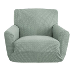 Paks Žakard, Pol&uuml;ester Tugitooli Kate, Elutoa Elastne Diivanikate, Tugitool, 1-kohaline Diivanikate, Elastne M&ouml;&ouml;blikate 1 Piece gray