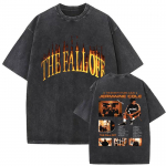 Uus album J Cole The Fall Off Vintage pestud T-s&auml;rk Unisex naistele Hip Hop graafiline mood l&uuml;hikeste varrukatega T-s&auml;rgid Streetwear S mitmev&auml;rviline