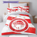 Olympiacos Voodipesu Tekikomplekt Tekikate Padjap&uuml;&uuml;r Kodukaunistus S&uuml;nnip&auml;evakingitus (1 * tekikott + 2 * padjap&uuml;&uuml;ri, ilma s&uuml;damikuta) 140x200cm