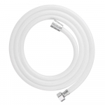 PVC K&auml;eshoitav Du&scaron;iotsik Voolik Universaalne Painduv Keerdumisvastane Plahvatuskindel Veetoru Vannitoa Segisti Voolik Pikendustoru (White,1.5m)