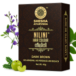 Shesha Ayurveda Nilini Ayurveda juuksev&auml;rv tumepruun Looduslik taimne segu hallide juuste katmiseks ja l&auml;ikiva s&auml;ra saamiseks
