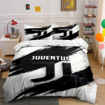 Mustvalge Juventuse logo. Voodipesukomplektid Tekikotikomplektid Tekikotid Padjap&uuml;&uuml;rid(1* Tekikott 2* Padjap&uuml;&uuml;ri (ilma tekita)) 135x200cm