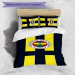 fenerbahce Tr&uuml;kitud 3-osaline Voodipesukomplekt Pehme Hingav Tekikott Padjap&uuml;&uuml;rid Komplekt Pestav Magamistoa Kaunistus Kodu Kingitus 135cm*200cm