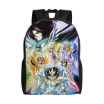 3D Prinditud Saint Seiya Seljakotid Poistele T&uuml;drukutele Fantaasia Kolledži Kooli Reisi Kotid Meestele Naistele Raamatukott Mahutab 15-tollise S&uuml;learvuti One Size