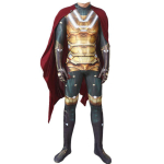 &Auml;mblikmees: Kaugelt kodust Mysterio kost&uuml;&uuml;m detailse kombinesooni ja keepiga** Fullset(Jumpsuit+Cloak),Kids 140cm black