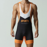 Meeste kompressiooniga maadlus-singlet, varrukateta j&otilde;usaali treening&uuml;likond, MMA, poks, triatloni treening L beige