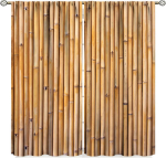 Bambusest rulookardinad Looduslik bambusroog Aknakate Privaatsust filtreerivad ribakardinad Kodu kaunistamiseks Tuba Elutuba 53x116cm 2pc21x46in brown