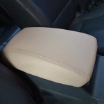 Hyundai Tucson 2015-2018 jaoks Auto Siseaksessuaarid Auto Keskpuldikasti Kate Kaitsev PU Nahast Kate beež