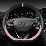 Hyundai Ioniq 5 2016 2017 2018 2019 2020 2021 2022 Autole Roolikate D-kujuline PU-nahast Autotarvikud Salong roosa