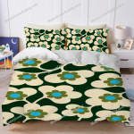 Esteetiline O-Orla Kiely Lillevarrega Tekikott Komplekt Voodipesu Pehme Pesu Puuvillane Voodi Neli Aastaaega &Uuml;li&otilde;pilaste &Uuml;hiselamu Kodutekstiil EU Single 135*200cm/53x79in 3pcs