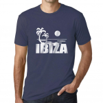 ULTRABASIC - Homme Graphique T-s&auml;rk Ibiza tr&uuml;kitud kirjadega Holidays XS kuristik