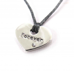 Les Tr&eacute;sors De Lily [J8724] - Collier cr&eacute;ateur 'Love' forever noir h&otilde;be