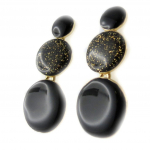 Dolce Vita [L2378] - Boucles Cr&eacute;ateur 'Nora' noir must