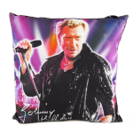 Johnny Hallyday [P9996] - dekoratiivne padi  Johnny Hallyday  mikrofoniga (lilla) - 32 cm must