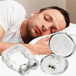 Norskamisvastane magnetiline silikoonist ninaklamber, mis peatab norskamise apnoe, une ja hingamise abivahend