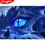 5D teemantmaali maastik t&auml;isring puur Teemanttikandid maastik kodukaunistus 20X30CM