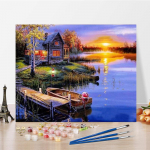 DIY maalimine numbrite j&auml;rgi Digitaalne &otilde;limaal Kodukaunistamine Hobid Numbrid &Otilde;limaal Kujutav kunst &Otilde;limaal Numbrite maalimine 40x50cm no frame