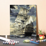 L&otilde;uendikunst Kodukaunistus DIY maalimine numbrite j&auml;rgi Digitaalne &otilde;limaal Numbrid &otilde;limaal 40x50cm no frame