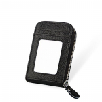 Naiste/meeste visiitkaardihoidja rahakoti &uuml;mbris PU-nahast punane/must/kohv/sinine/lilla krediitkaardihoidja kott must