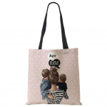 Armas multikas Super Mama Print Linane kandekott Korduvkasutatavad &otilde;lakotid Ema ja beebi kokkupandav naiste vabaaja k&auml;ekotid Naiste riidest kandikud