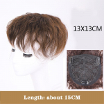 Bybrana Natural Color s&uuml;nteetiline juuksepea Parukas naistele Hingav juuksev&otilde;rk alus tukkidega Klambriga Juuste Toupee Juustekomplekt