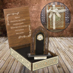 Customizable Boxed Table Clock | New Job Gift | Birthday Gift | Islamic Office Decor | Islamic Office Gift | Table Decor | Islamic Home Gift