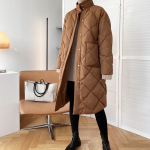 Talvemantel, pikk naiste p&uuml;stkrae, &uuml;lem&otilde;&otilde;duline parkjakk M