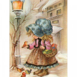 Teemantmaaling 5d j&otilde;uluvana t&auml;isring puur Teemanttikandid Ristpistes maastik DIY seinakaunistus Full Round 20x30CM