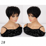 XINRAN naiste moes l&uuml;hikesed lokkis hallid s&uuml;nteetilisest kiust juuksepikendused 3D &otilde;huga juuksetukk naistele igap&auml;evaseks kandmiseks