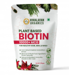 Biotiin: juuste, k&uuml;&uuml;nte ja naha tervise jaoks (150 g, 10 000+ mcg), Biotiin, Himaalaja orgaanilised ained 27.96875