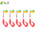 5tk Fishing Lure Spinner s&ouml;&ouml;t bassile 10,5CM-7,3G- koos pehmete lantide konksudega Peche Jig Anzuelos isca Pesca