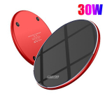 UUS 50 W Qi juhtmevaba laadija kiirlaadimisalus k&otilde;igile Qi standardsetele iPhone'idele Samsung Huawei Xiaomi Android mobiiltelefonidele 30W Upgraded version