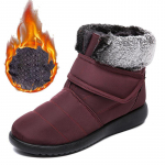 S&uuml;gises suured naiste lumesaapad l&uuml;hikesed saapad pluss sametist soojad libisemiskindlad kerged vabaaja l&uuml;hikesed saapad 35 punane