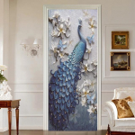 Paabulind uksekleebised Isekleepuv Dekoratsioon K&ouml;&ouml;k Magamistuba Garderoob Klaasuks Kiletapeet Veekindlad Kleebised Koridor 77cm x 200cm