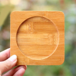 Uued teekomplektid Aksessuaarid Bambusest valmistatud hiina stiilis tassimatist Square Coaster