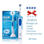 Oral B Dual Clean p&ouml;&ouml;rleva vibratsioonit&uuml;&uuml;biga elektriline hambahari Laetav Oral B hambahari 4 harjapeaga