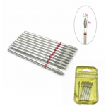 10 tk/pakk K&uuml;&uuml;nepuuritera poleerija Teemantk&uuml;&uuml;nepuurid P&ouml;&ouml;rdotsakud elektrilise manik&uuml;&uuml;ri masina frees-freesiga k&uuml;&uuml;nepuurid FX-JC040-7F