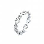 FOXANRY h&otilde;bedav&auml;rvi s&otilde;rmused naistele Trendikas elegantne loomingulise koe tekstuuriga LOVE Heart T&uuml;drukute pidu Ehted S&uuml;nnip&auml;evakingitused as Shown h&otilde;be